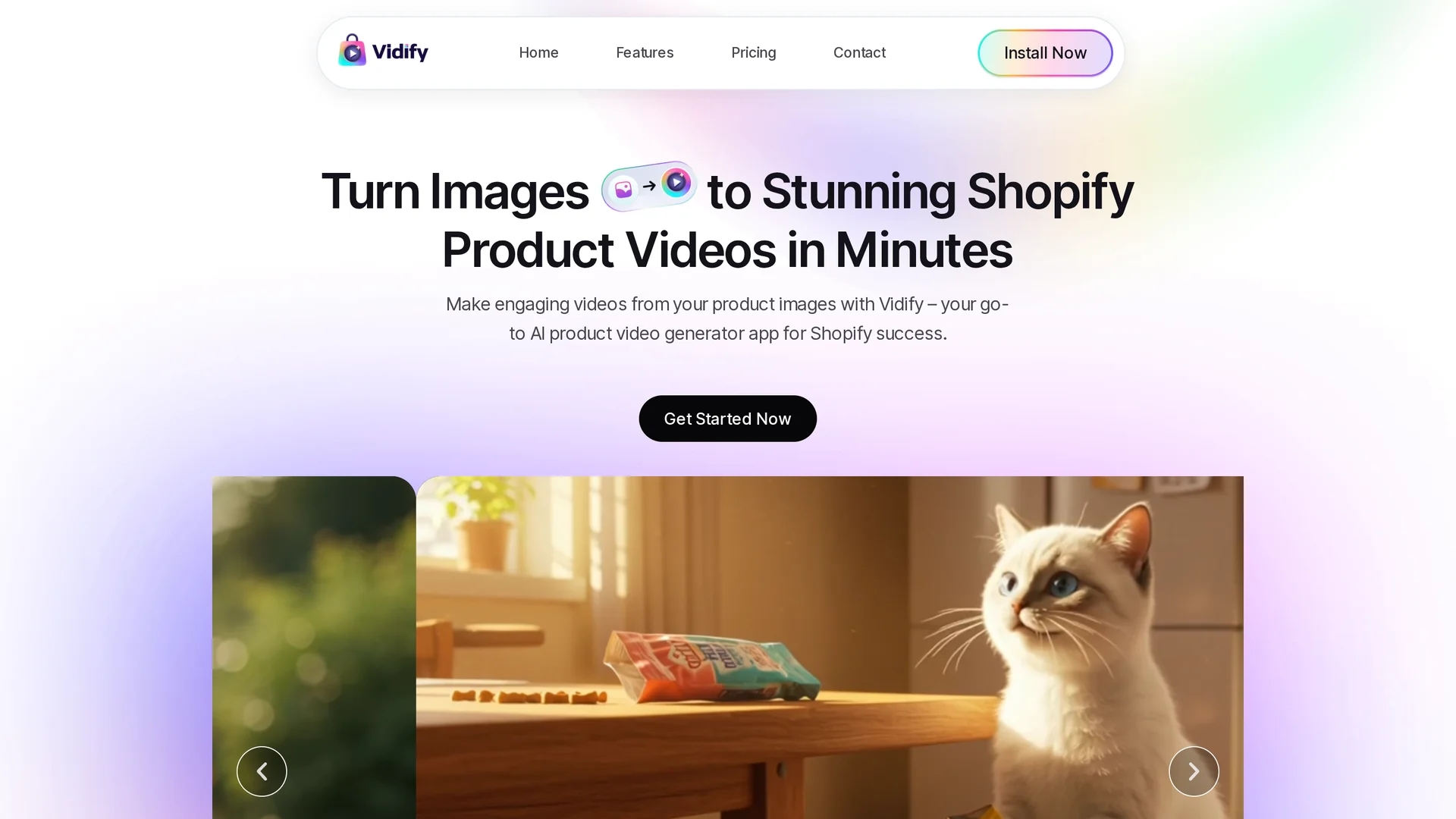vidify homepage