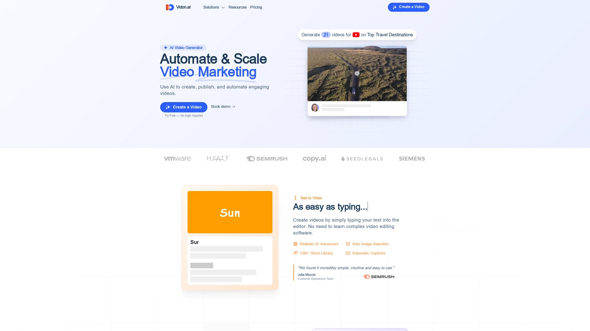vidon-ai homepage