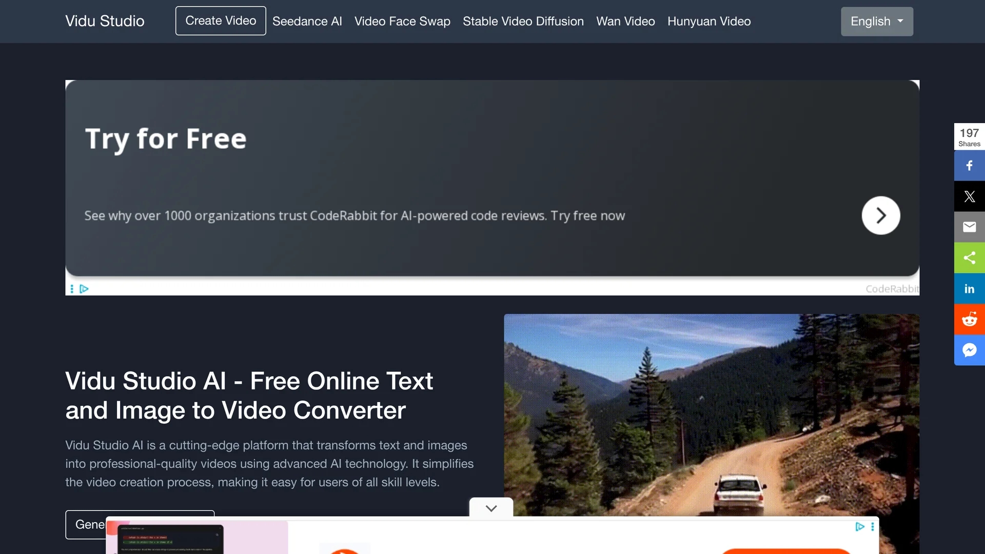 vidu-studio-ai homepage