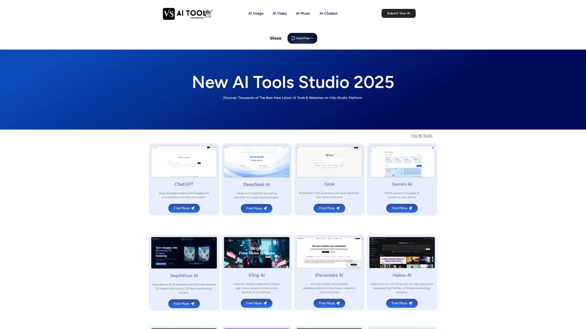 vidu-studio homepage