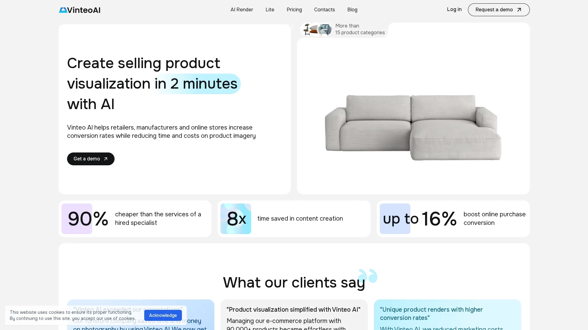 vinteo-ai homepage