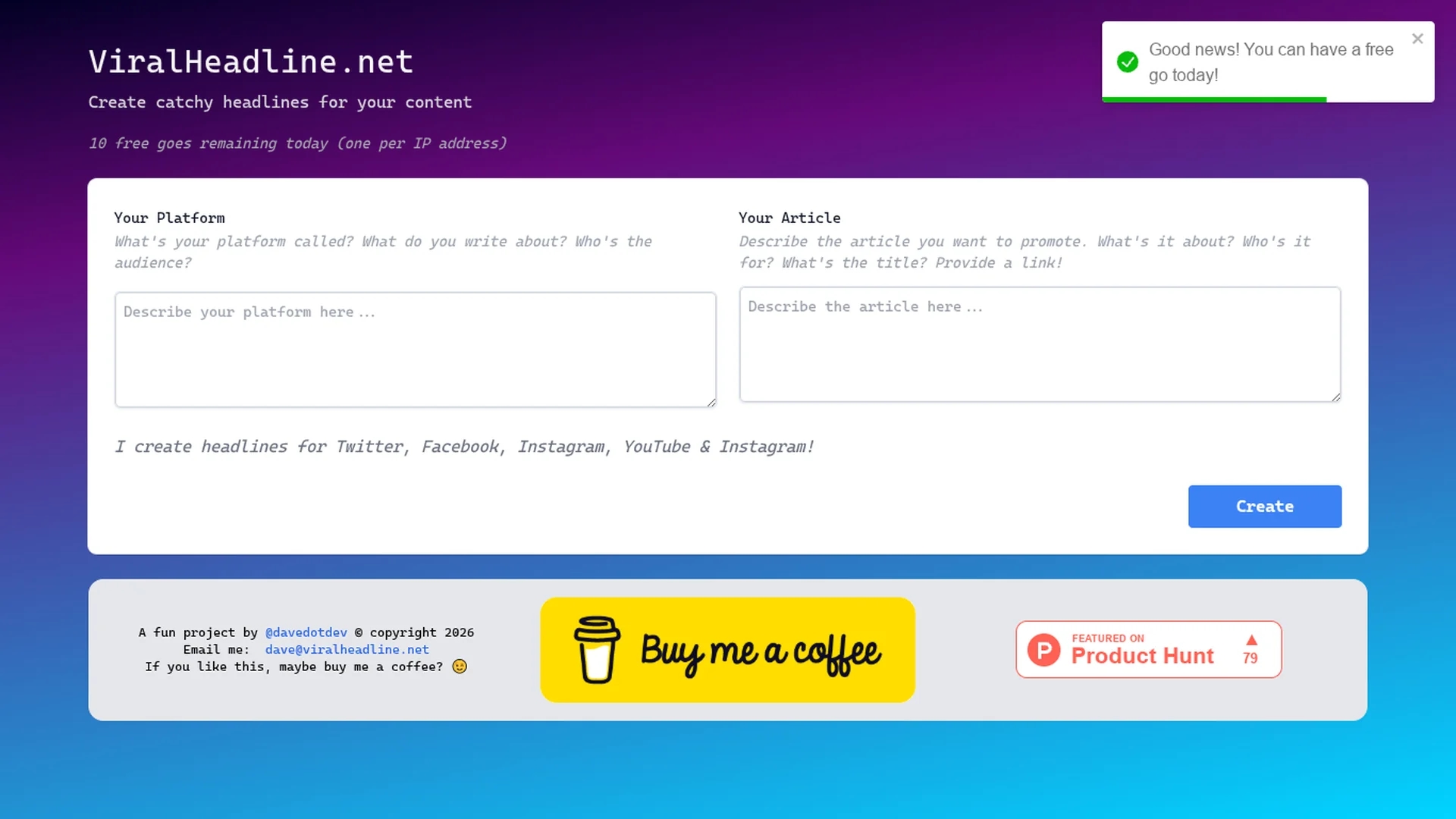 viralheadline-net homepage