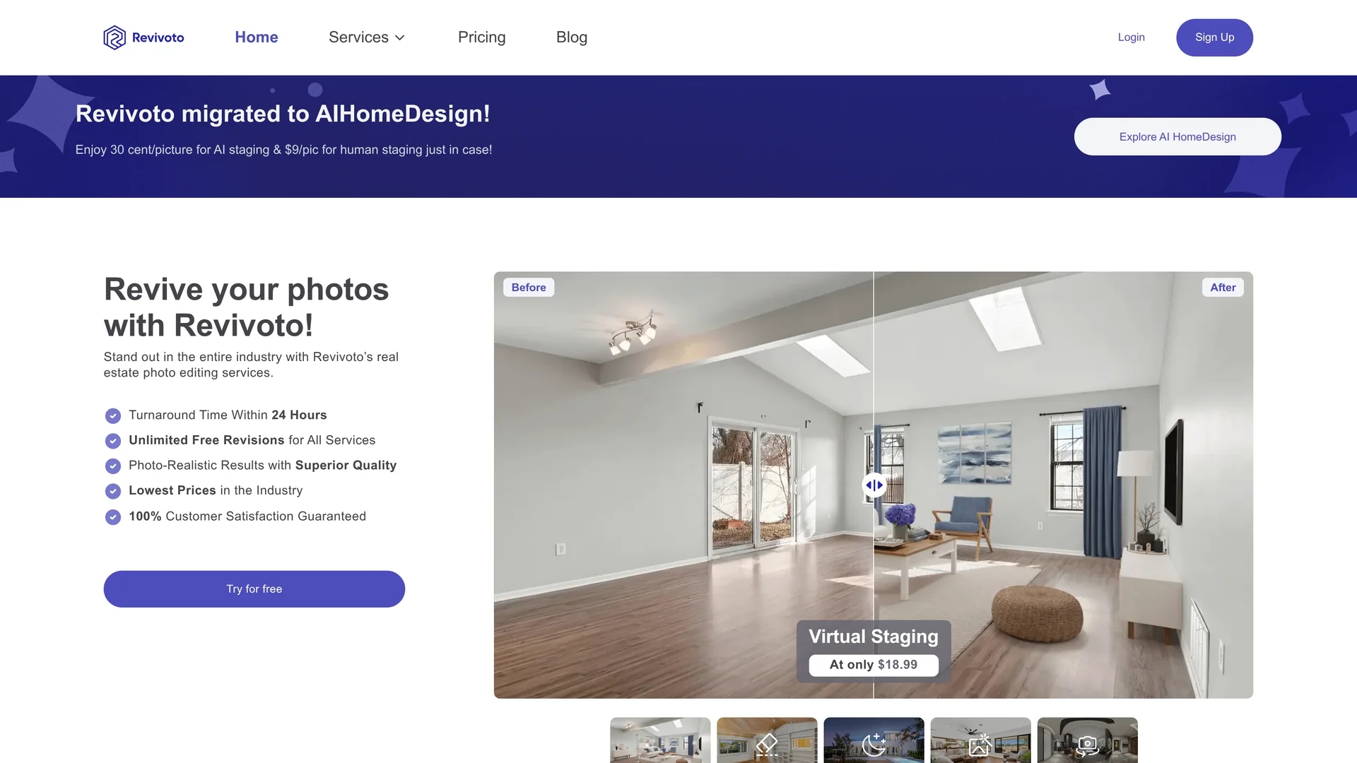 virtual-staging homepage