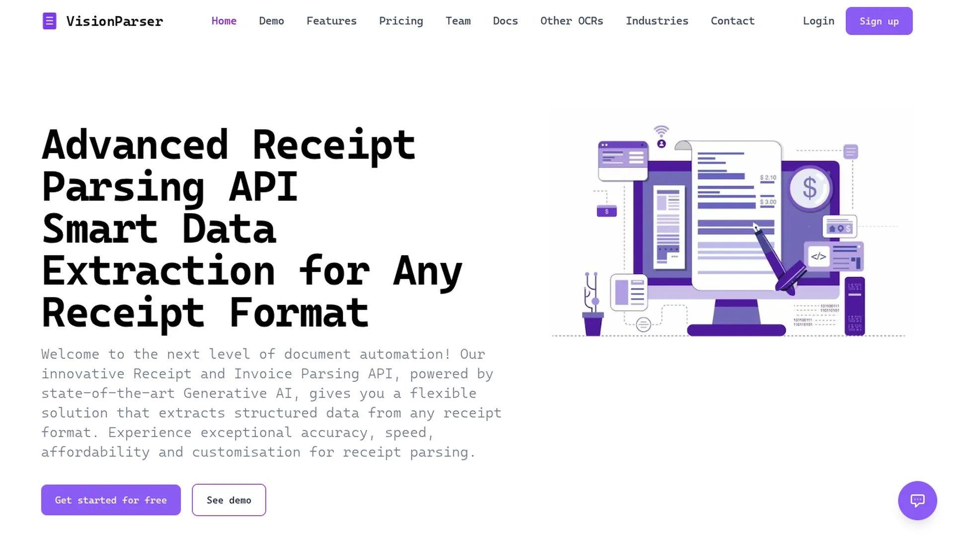 visionparser homepage