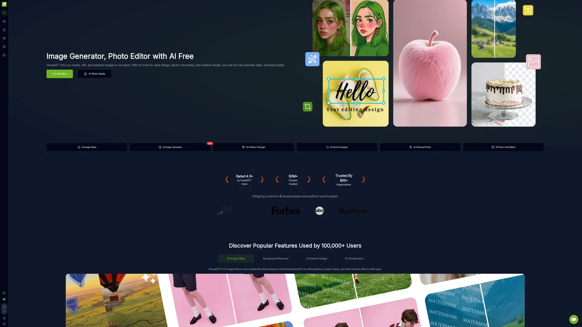visualgpt homepage