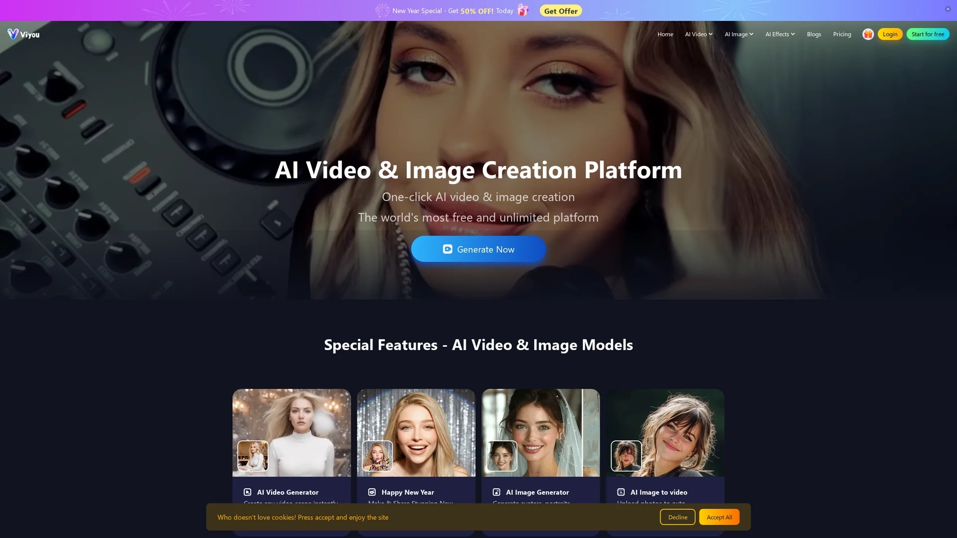 viyou-ai homepage