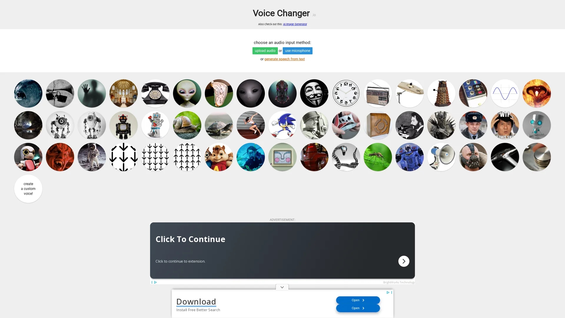 voicechanger-io homepage
