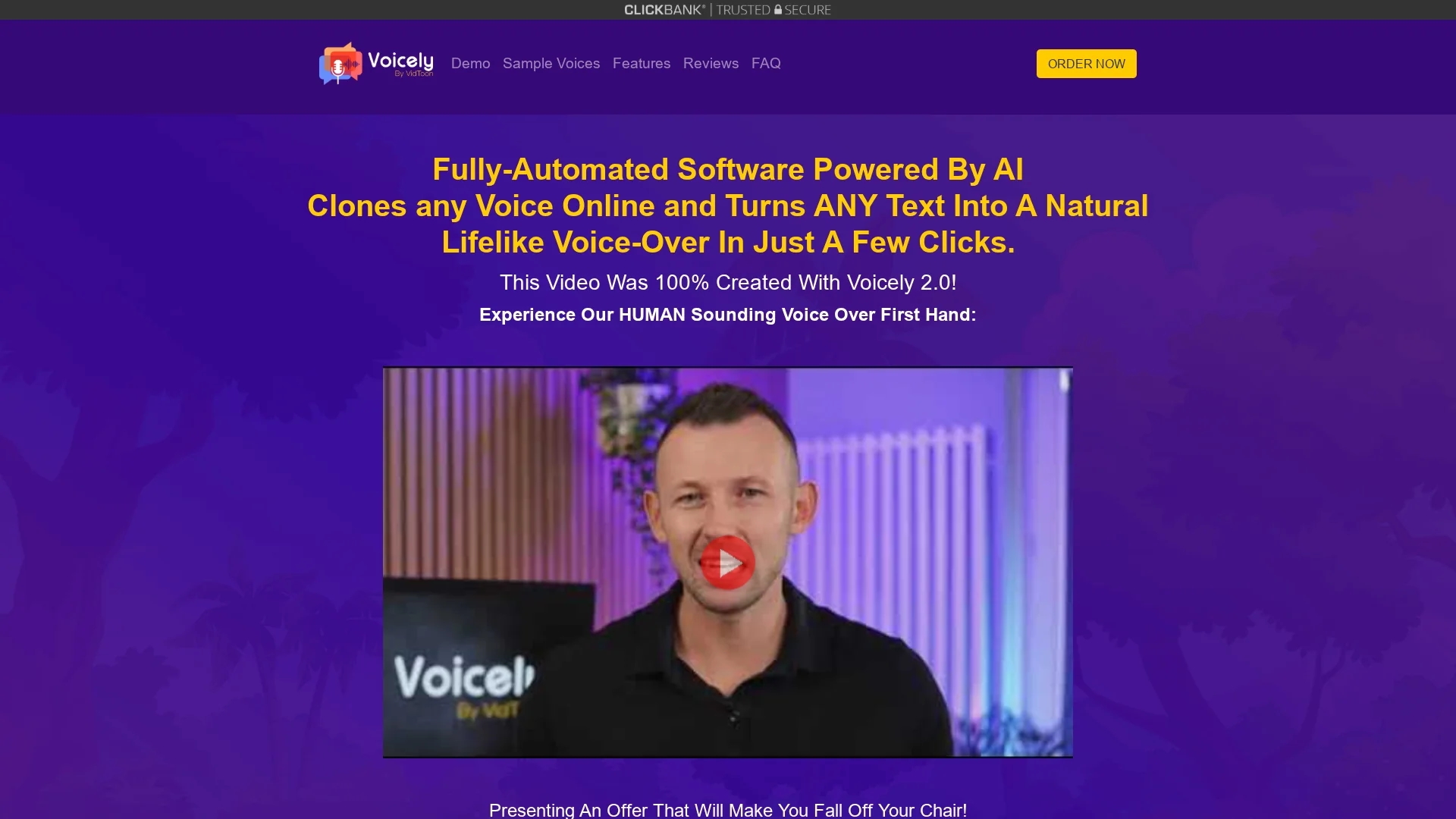 voicely-2-0 homepage