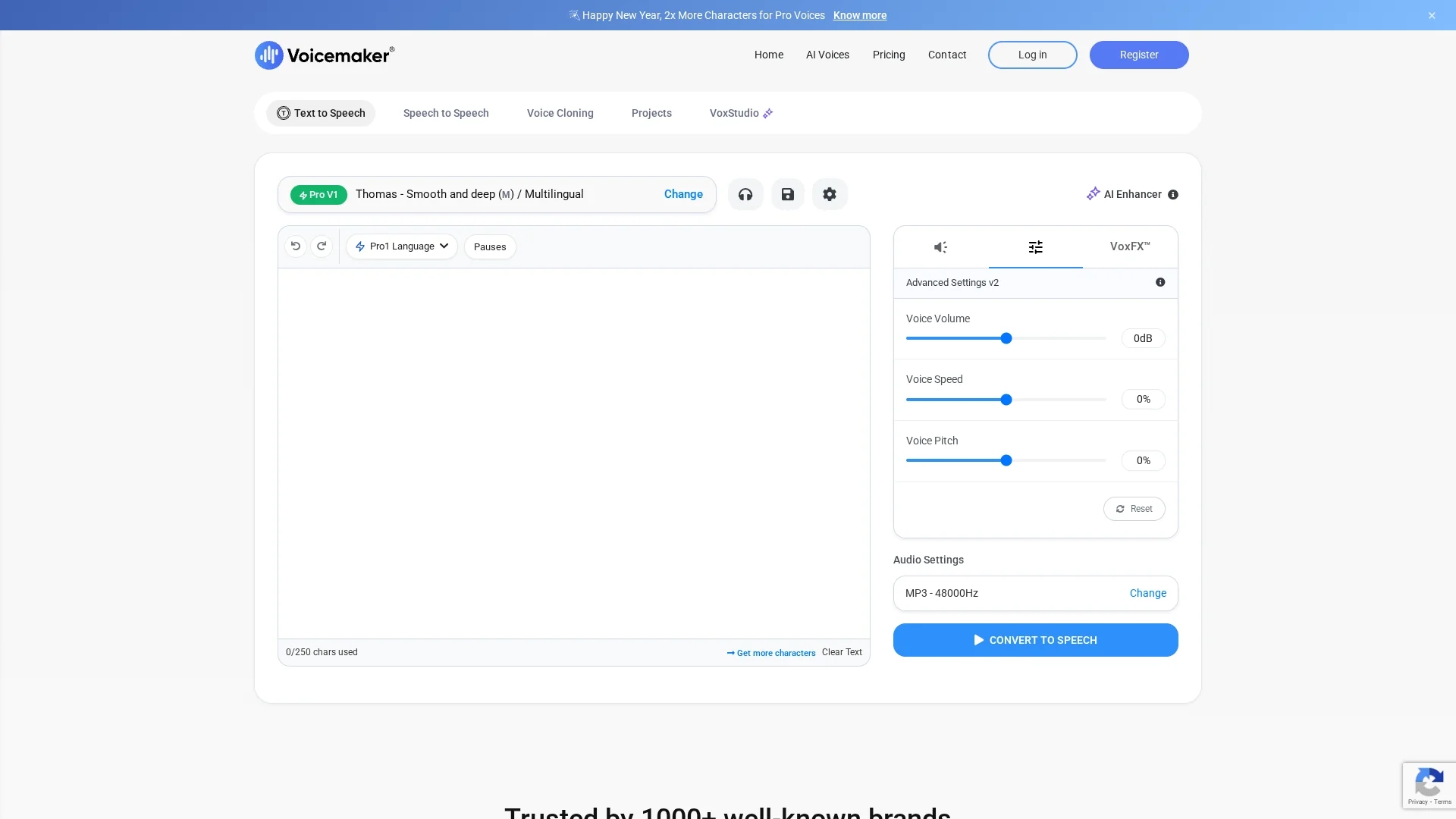 voicemaker homepage