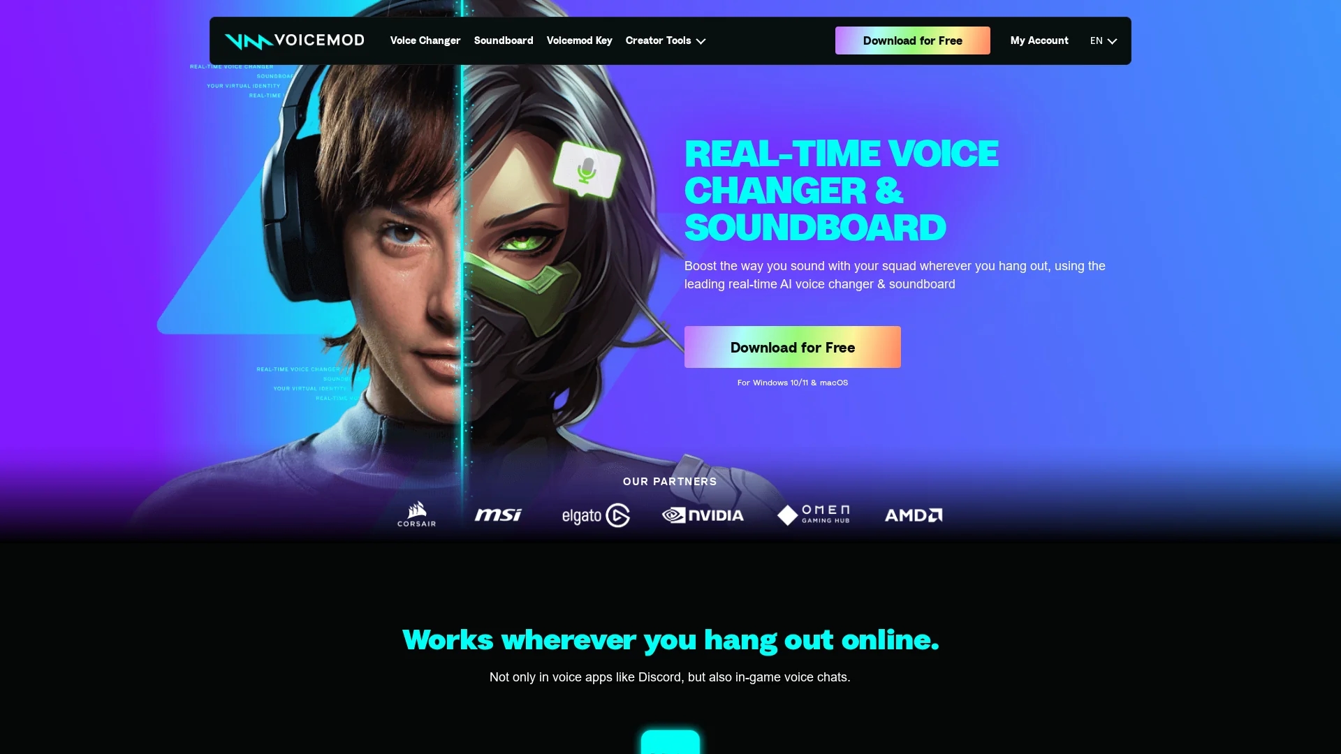 voicemod homepage