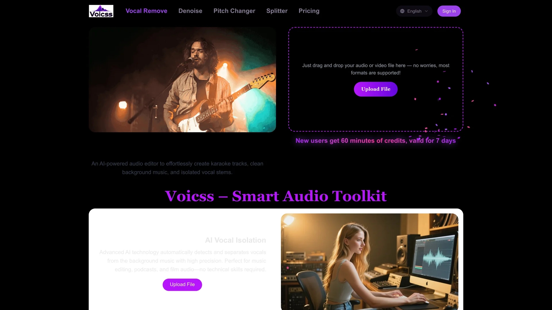 voicss homepage