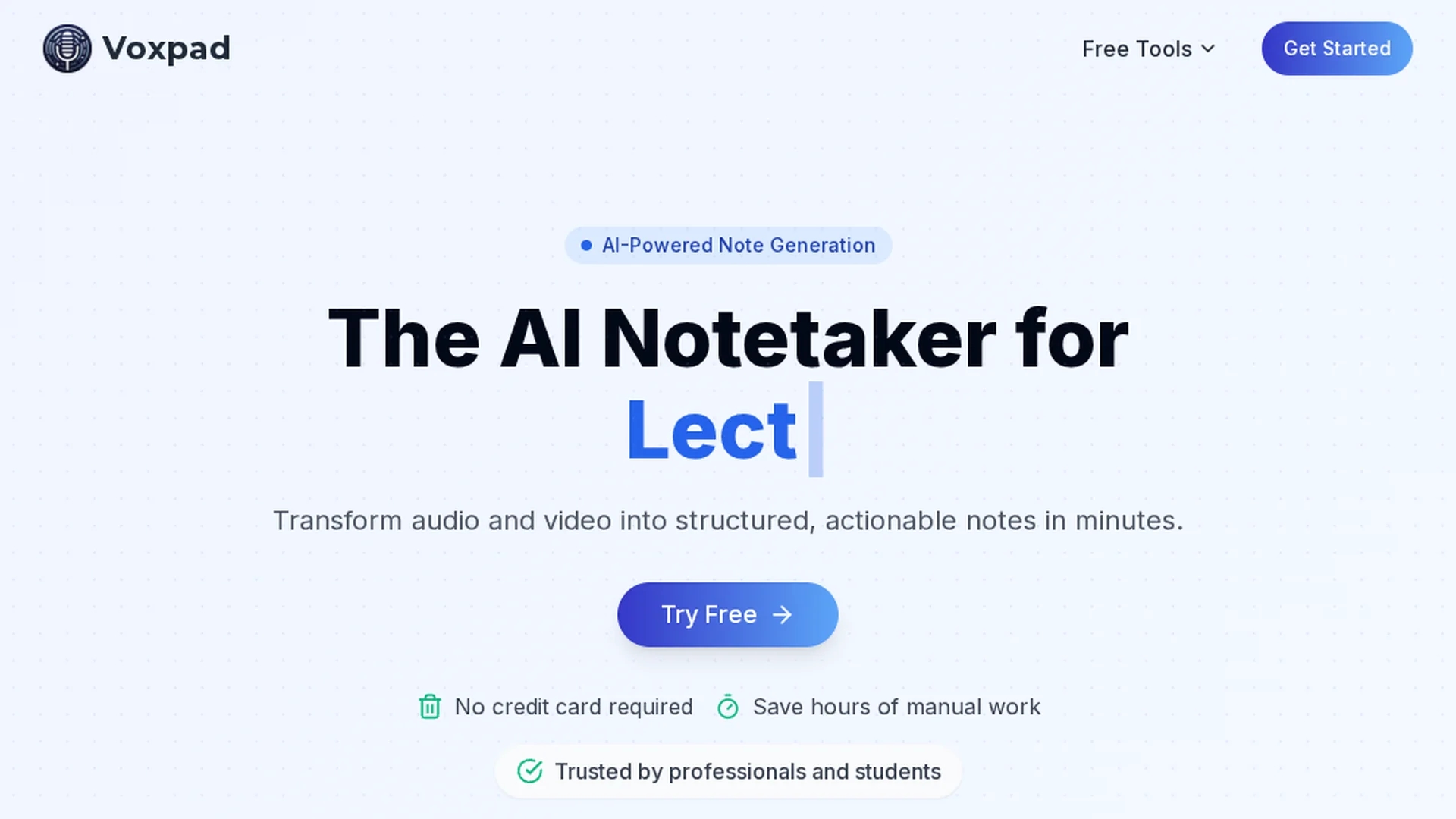 voxpad homepage