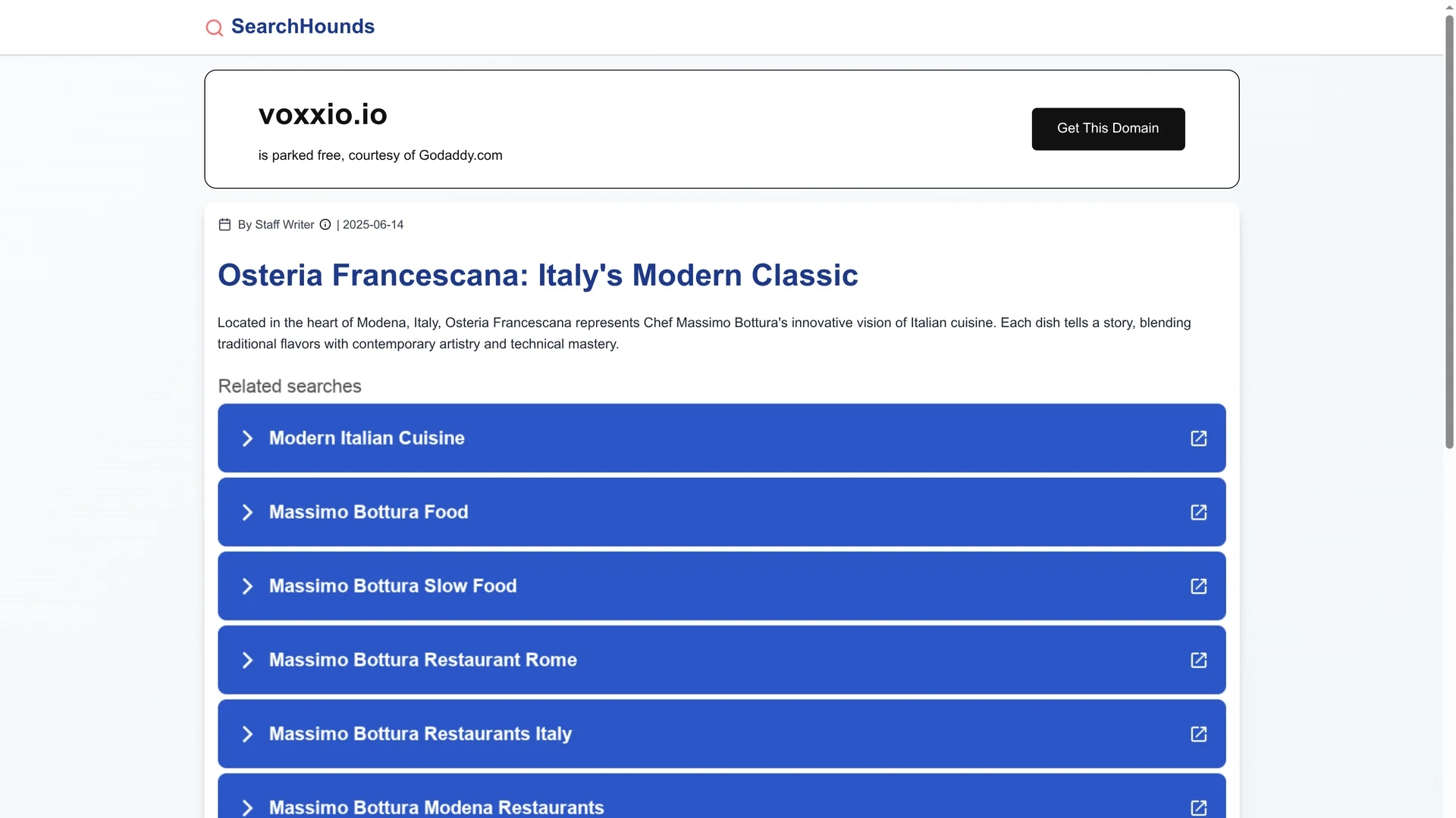 voxxio homepage