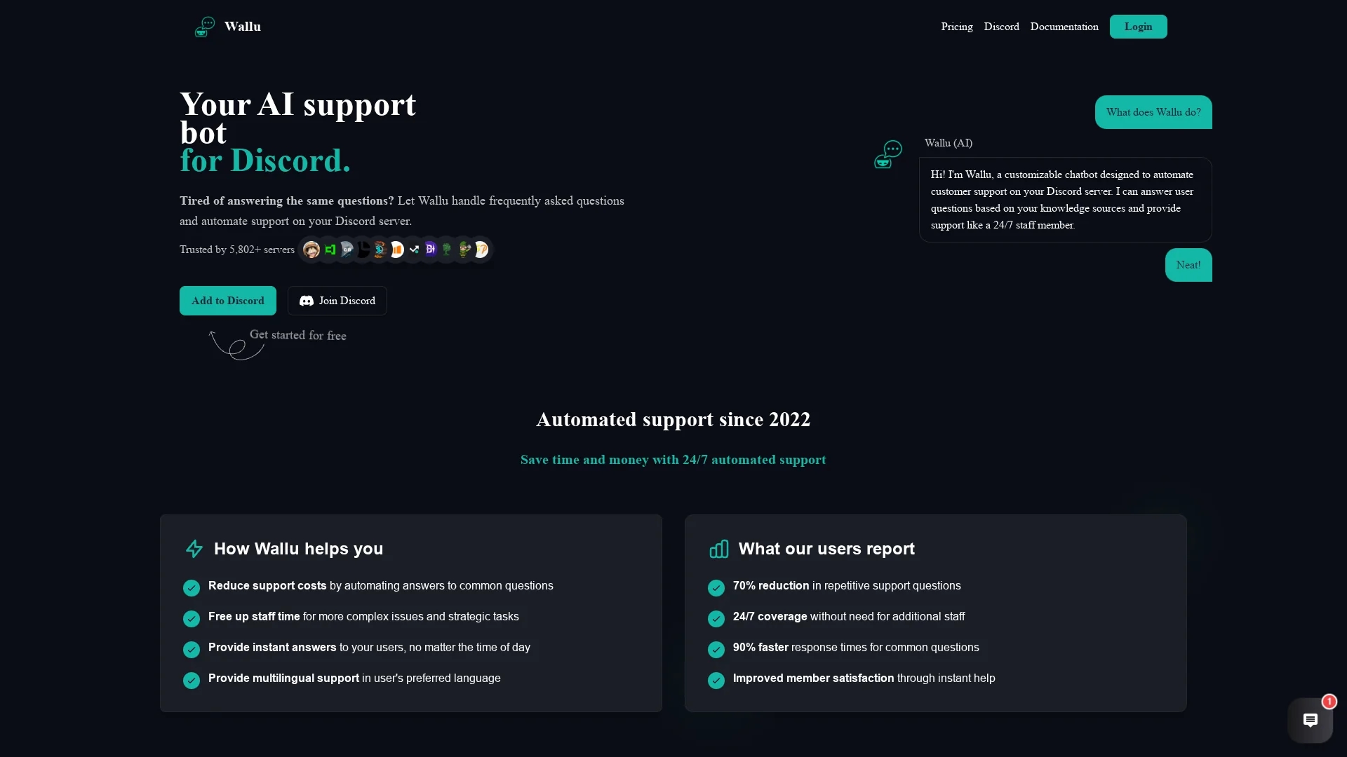 wallu homepage