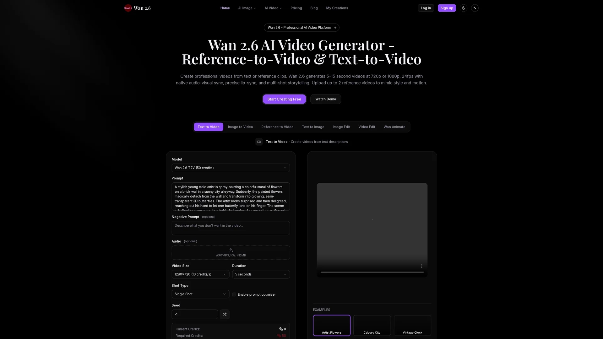 wan26-io homepage