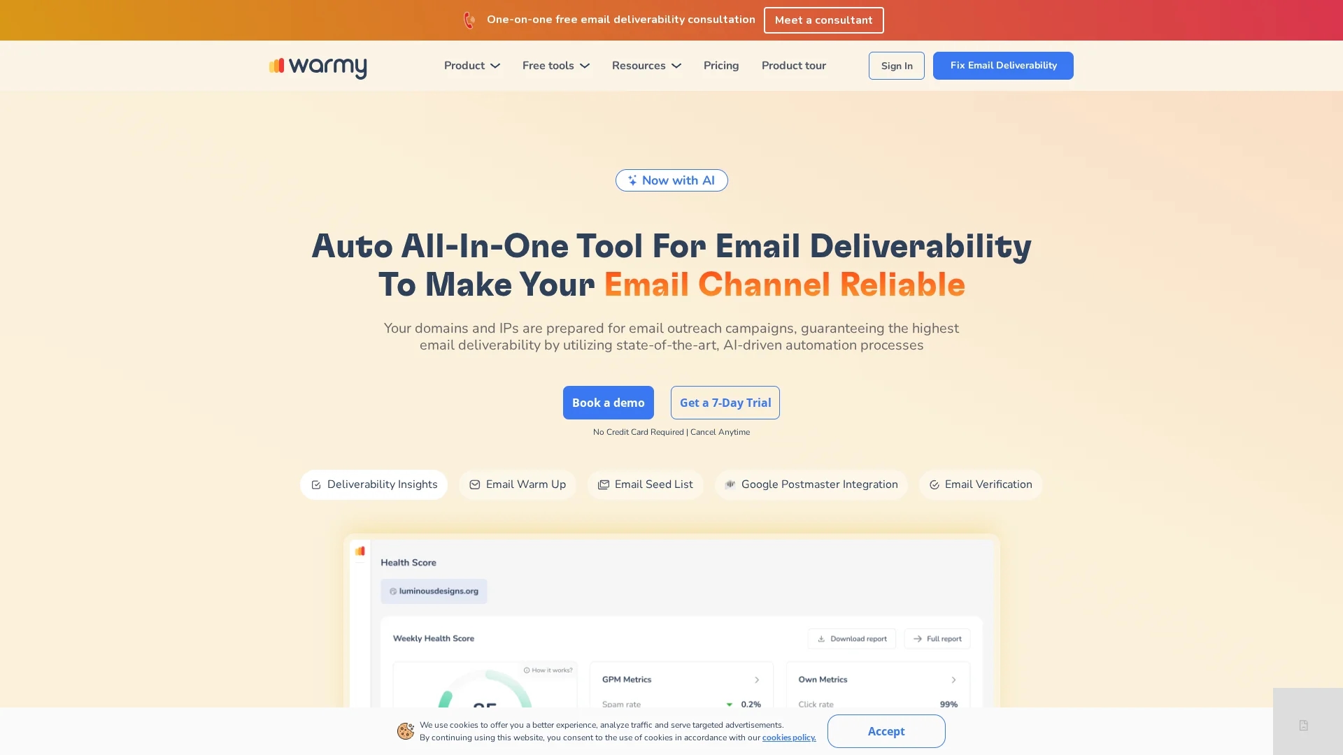 warmy homepage