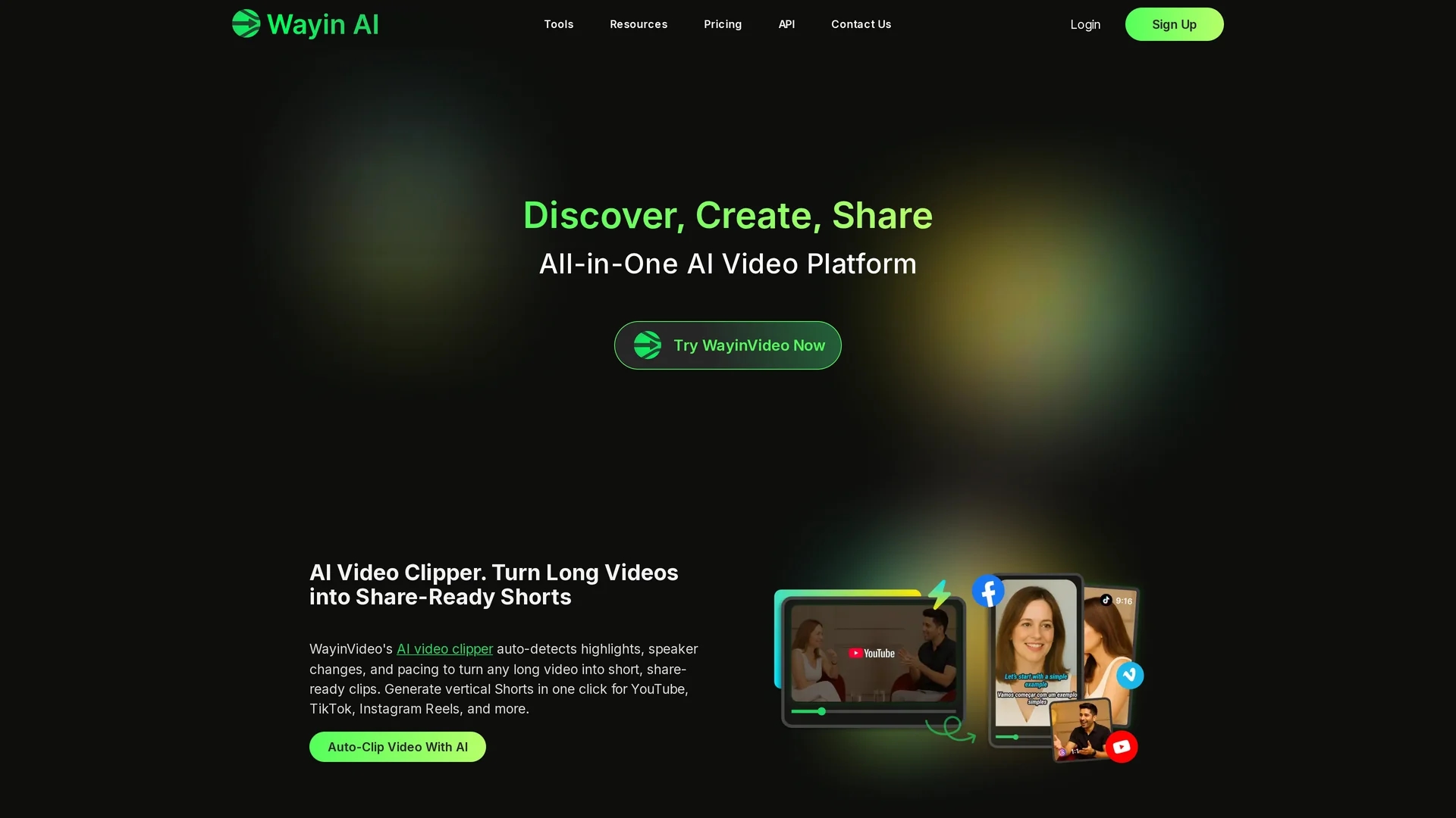 wayin-ai homepage