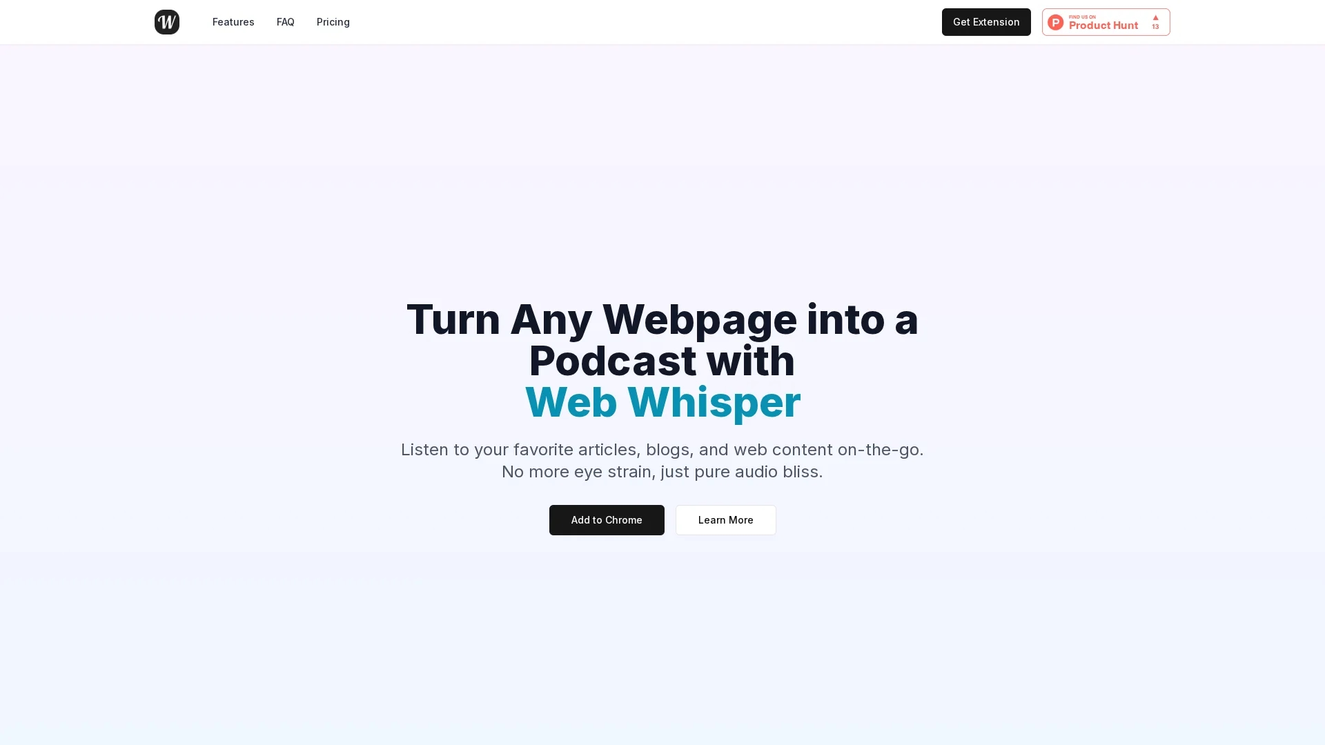 web-whisper homepage