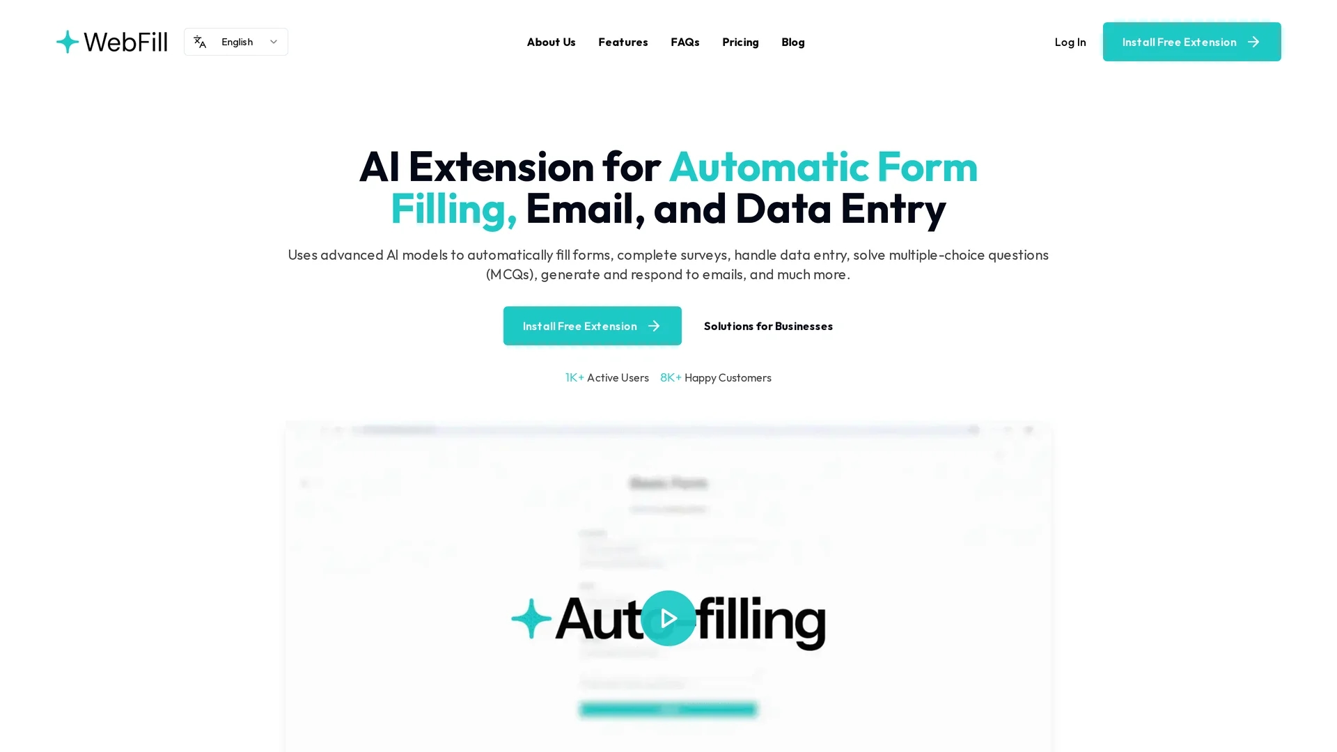 webfill homepage