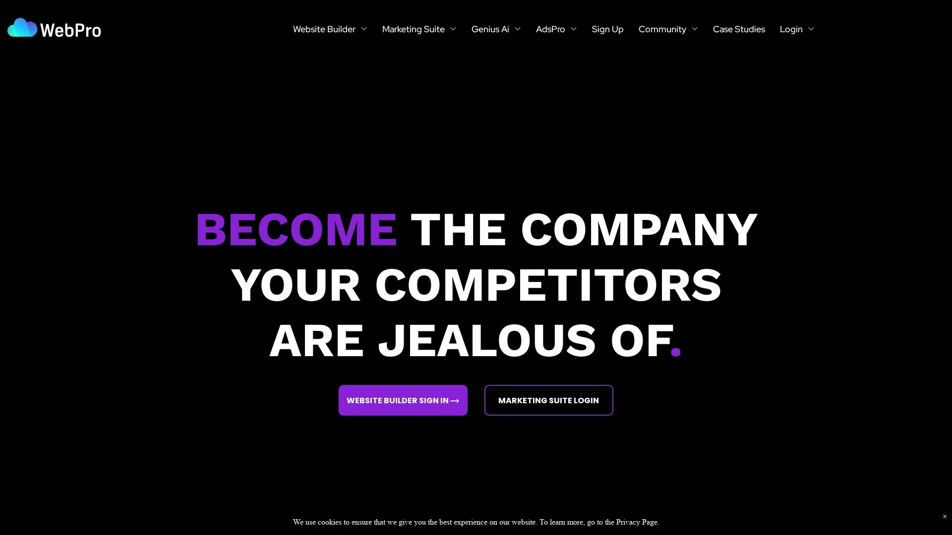 webpro-ai homepage