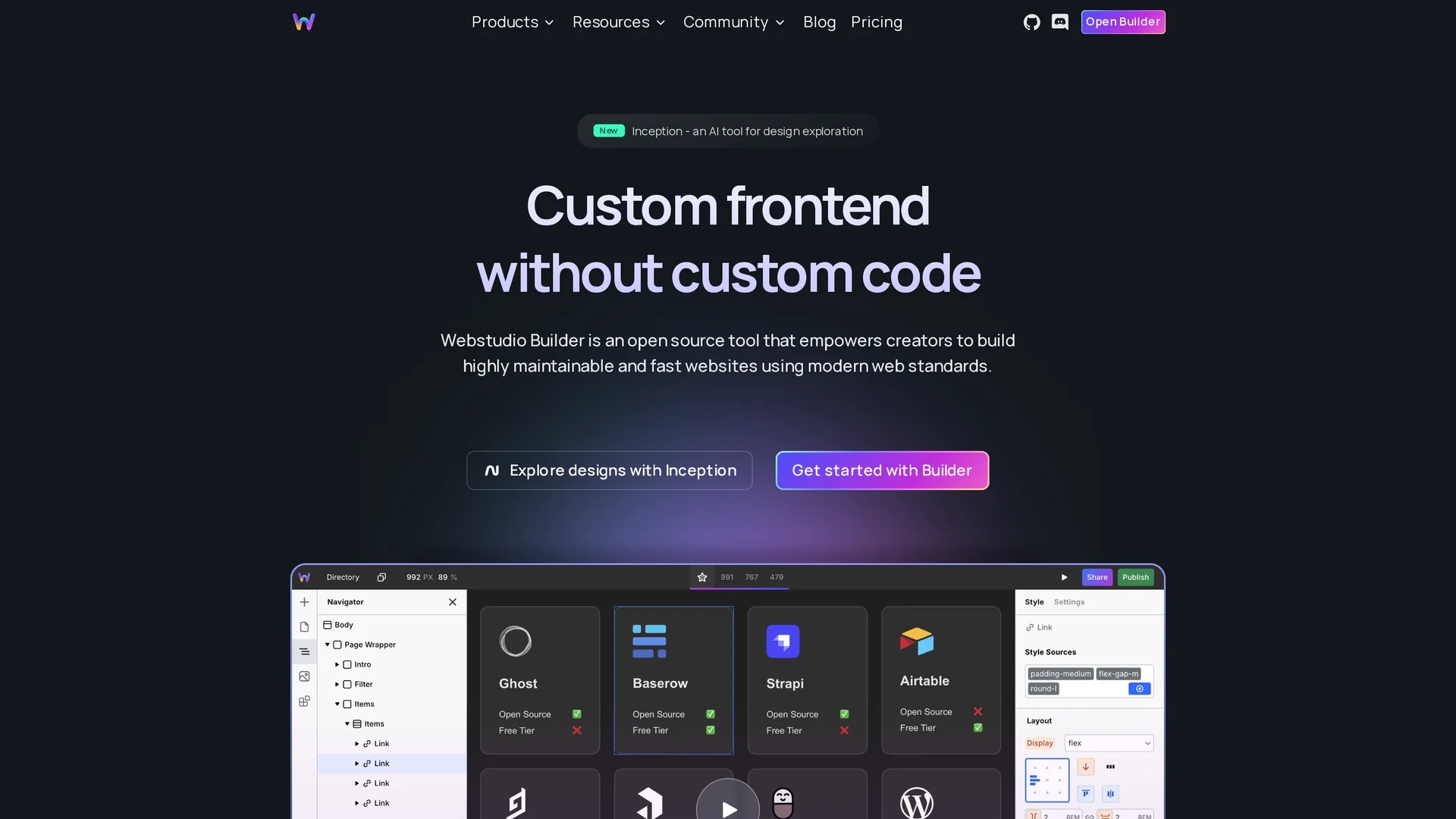 webstudio-ai homepage