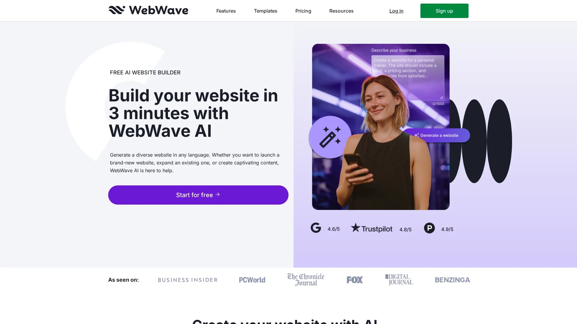 webwave-ai homepage