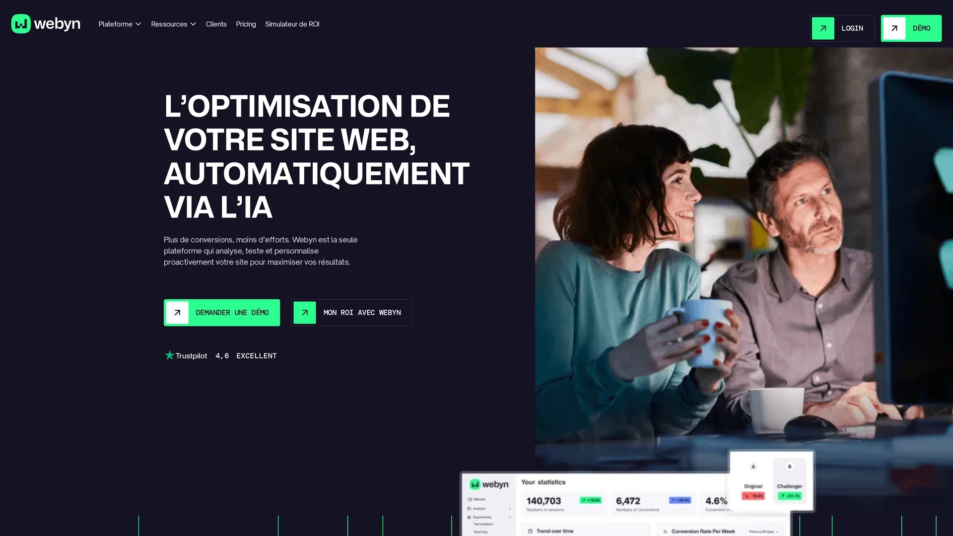 webyn homepage
