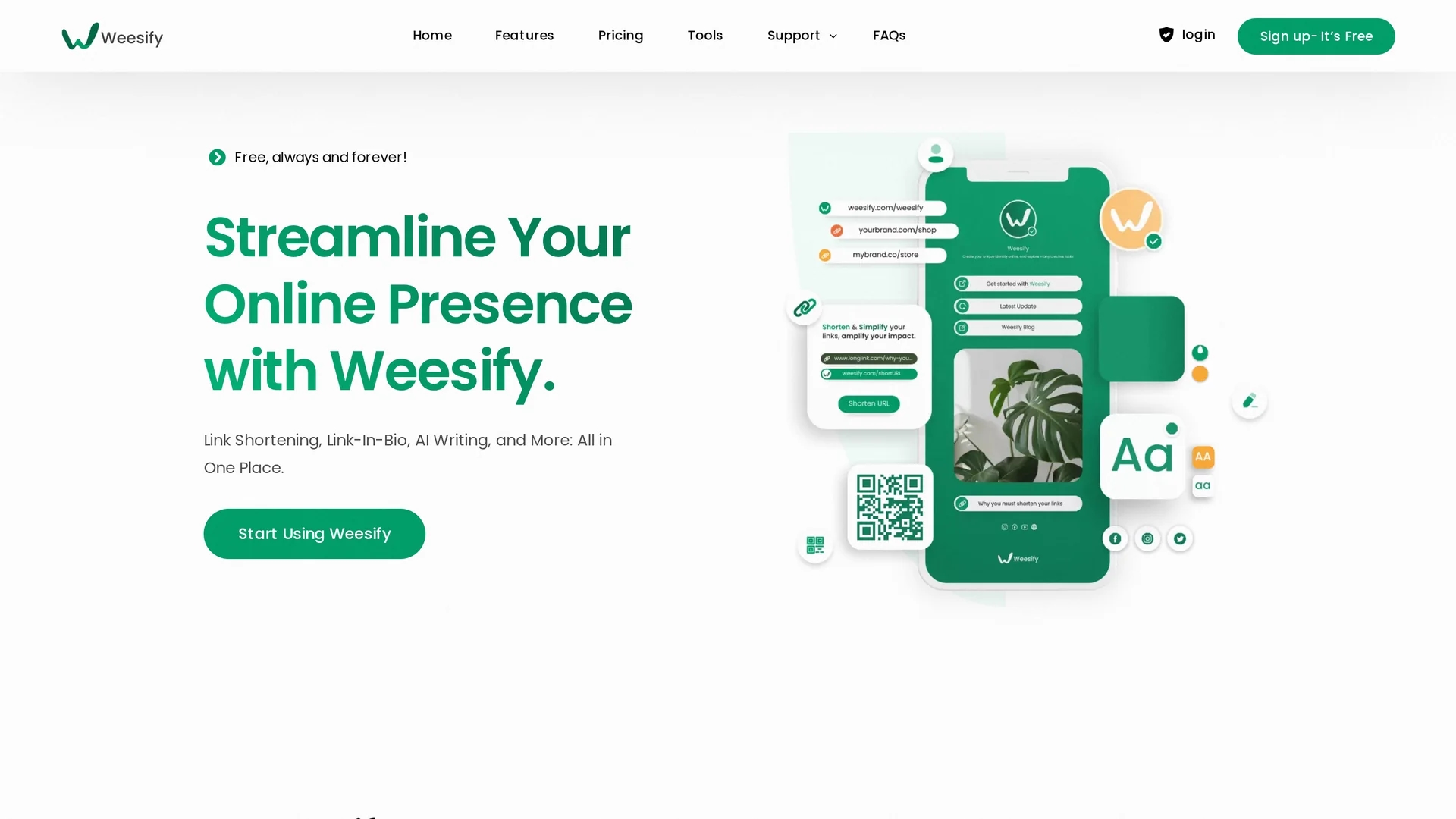 weesify homepage