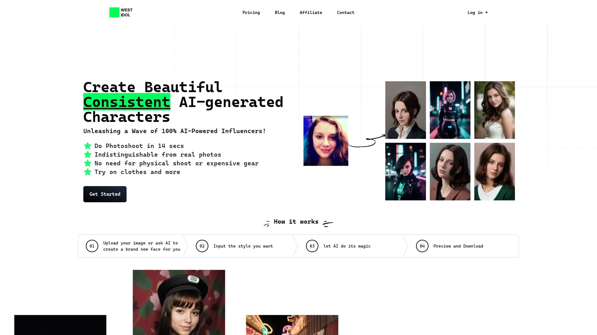 westidol homepage