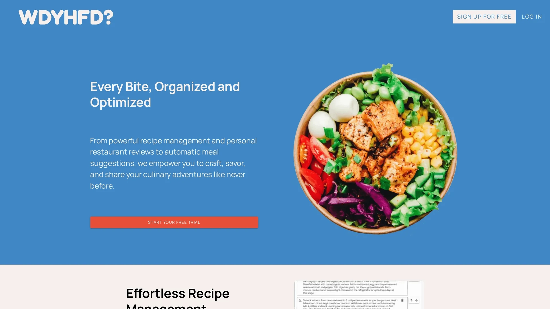 whatdidyouhavefordinner homepage