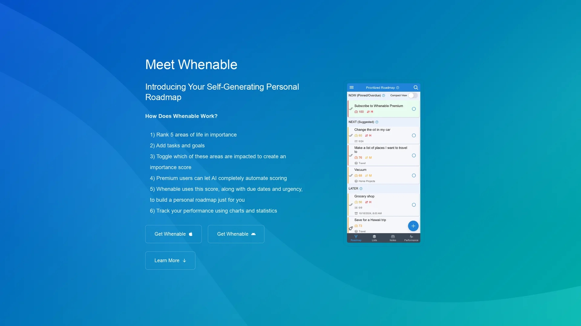 whenable homepage