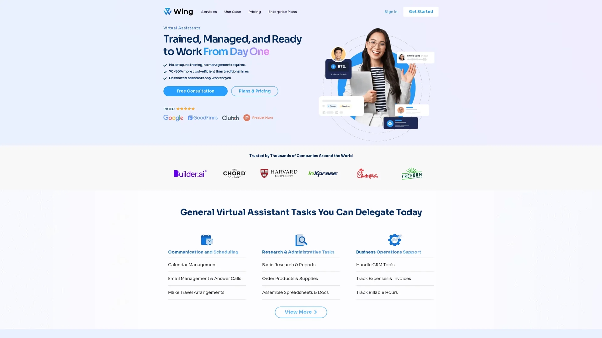 wing-assistant homepage
