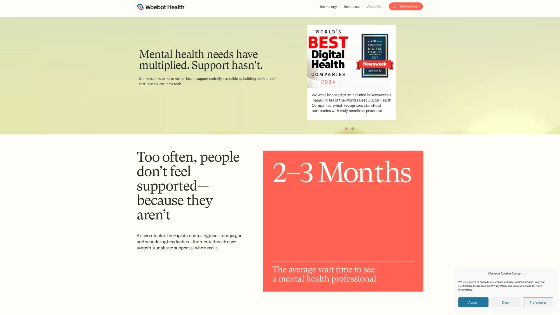 woebot-health homepage