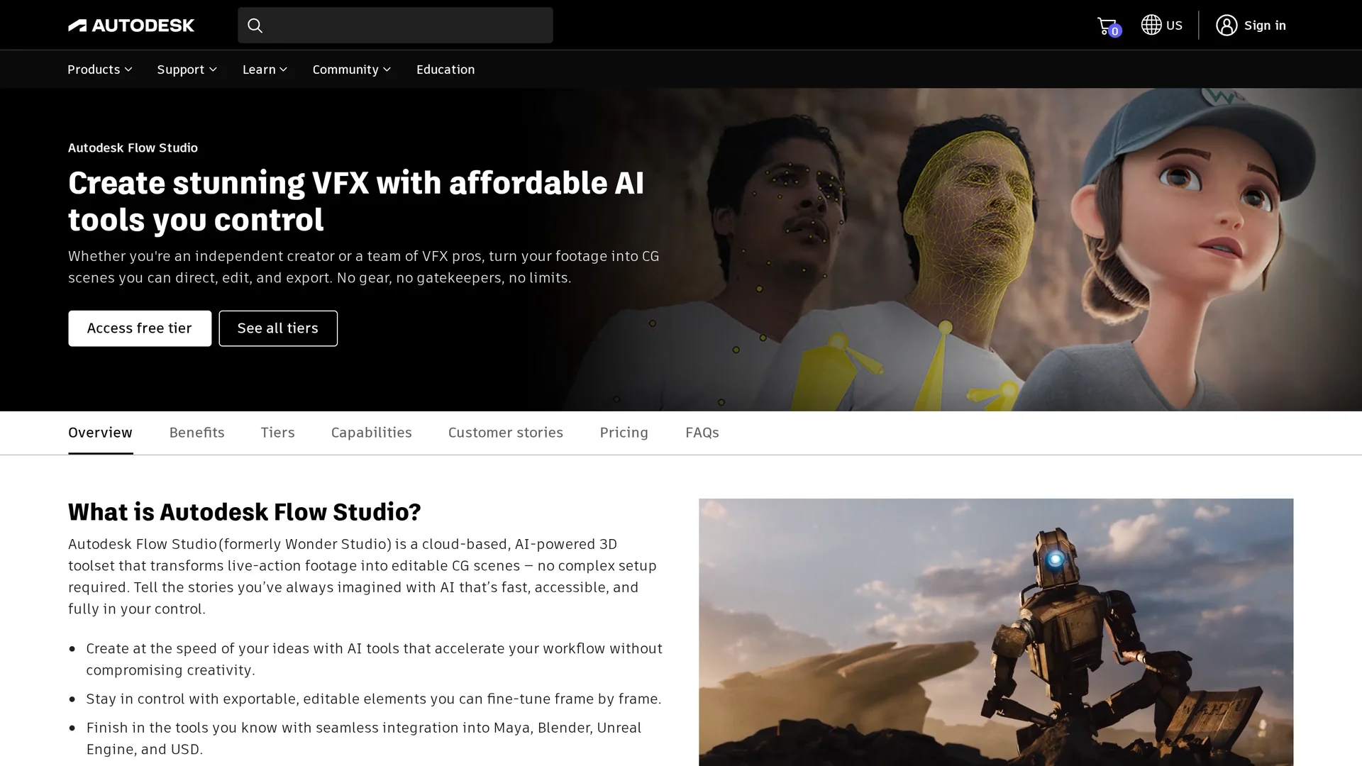 wonder-studio homepage