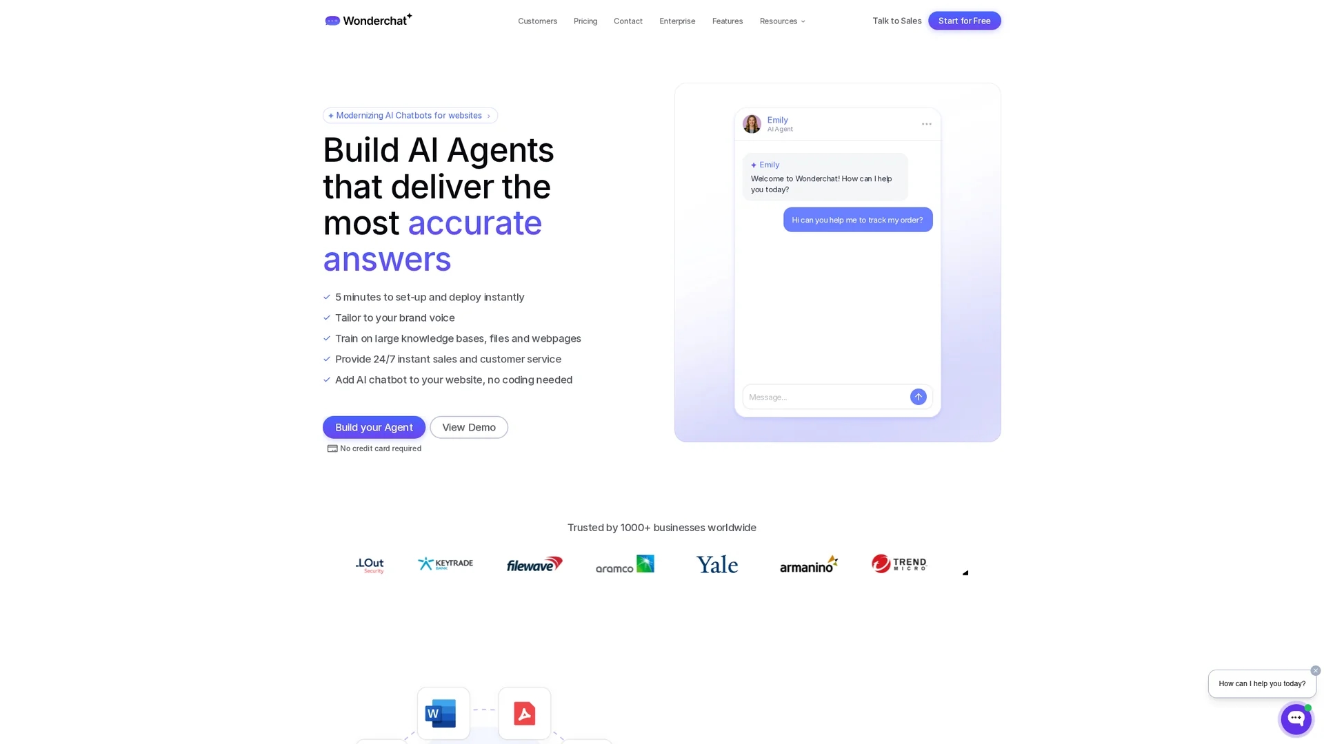 wonderchat homepage