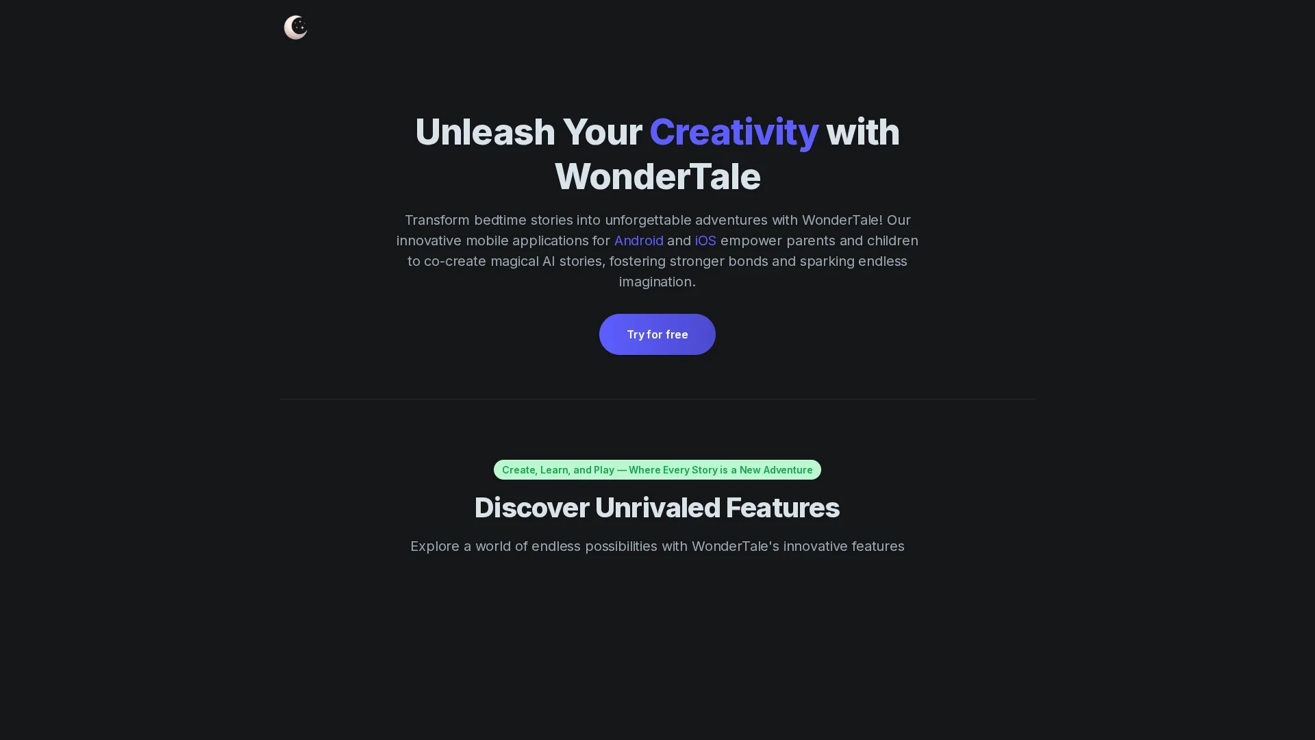 wondertale homepage