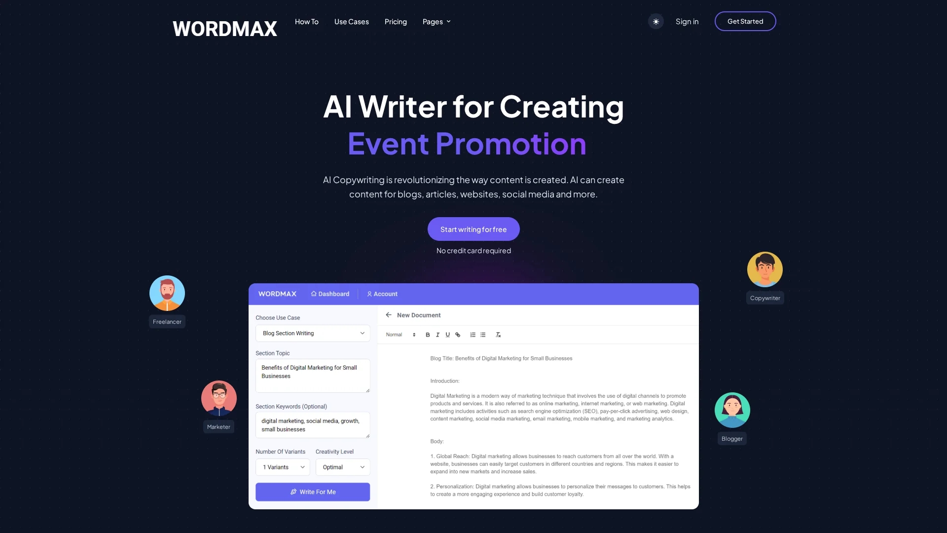 wordmax homepage