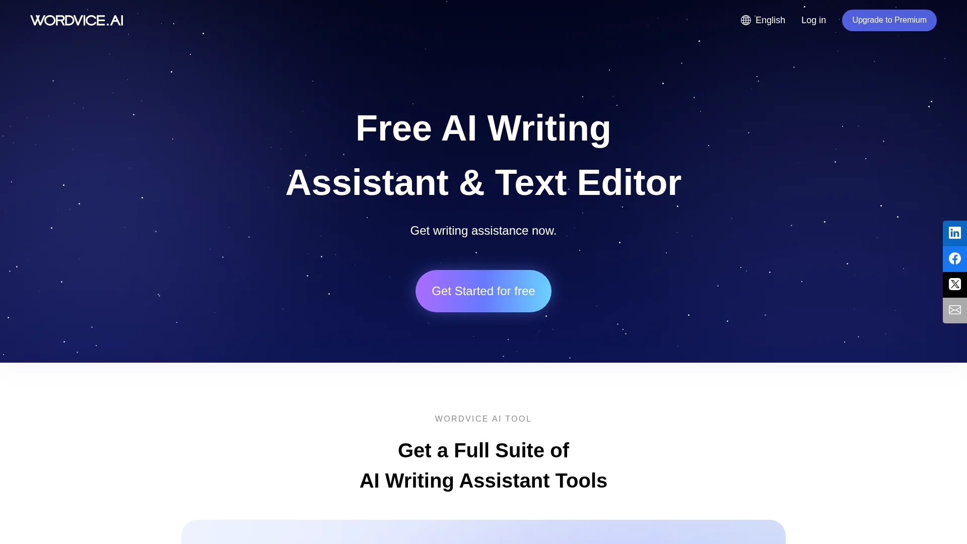 wordvice-ai homepage