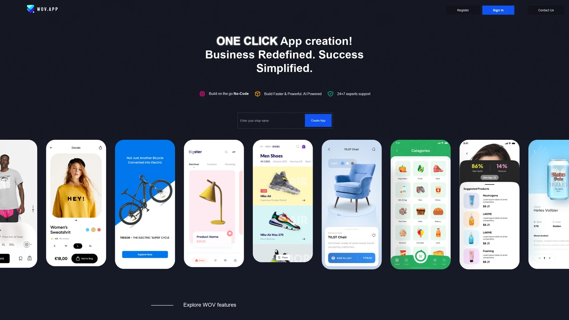 wov-app homepage