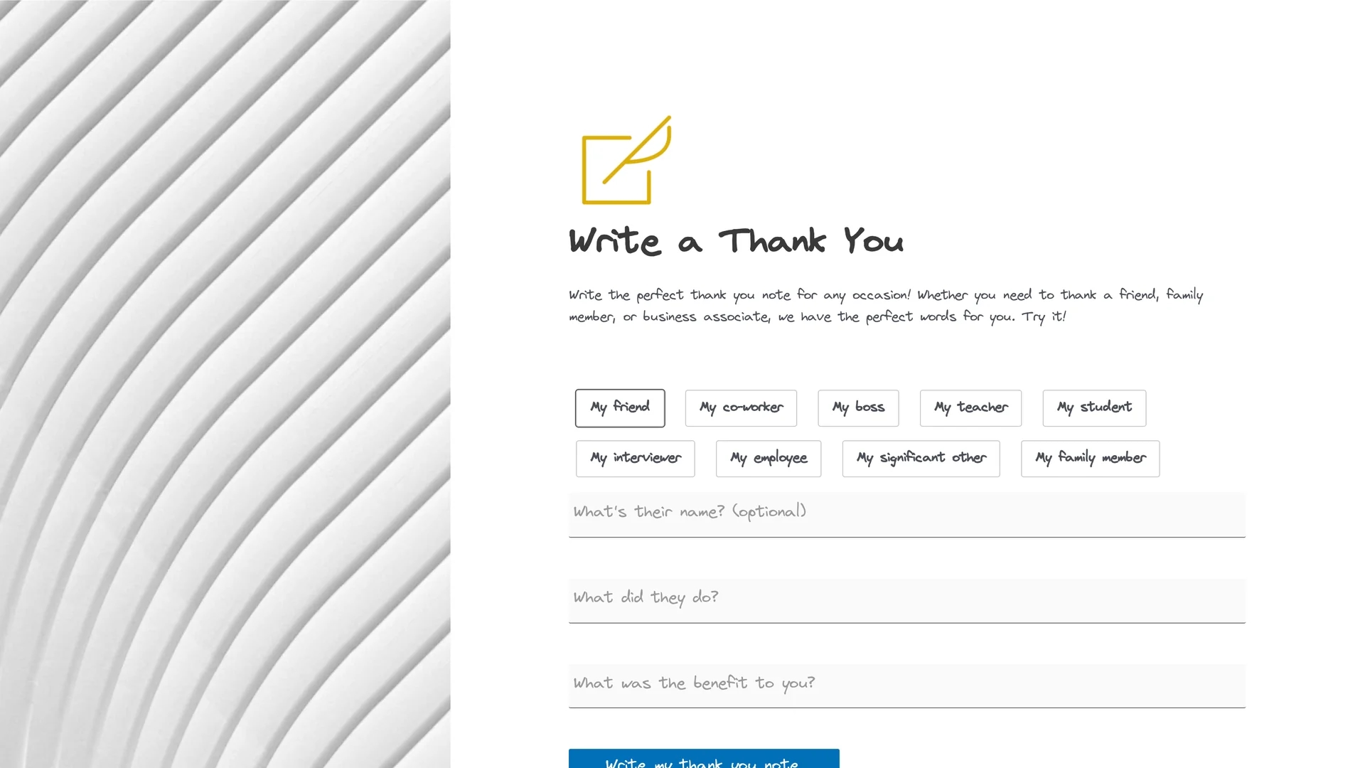 write-a-thank-you homepage