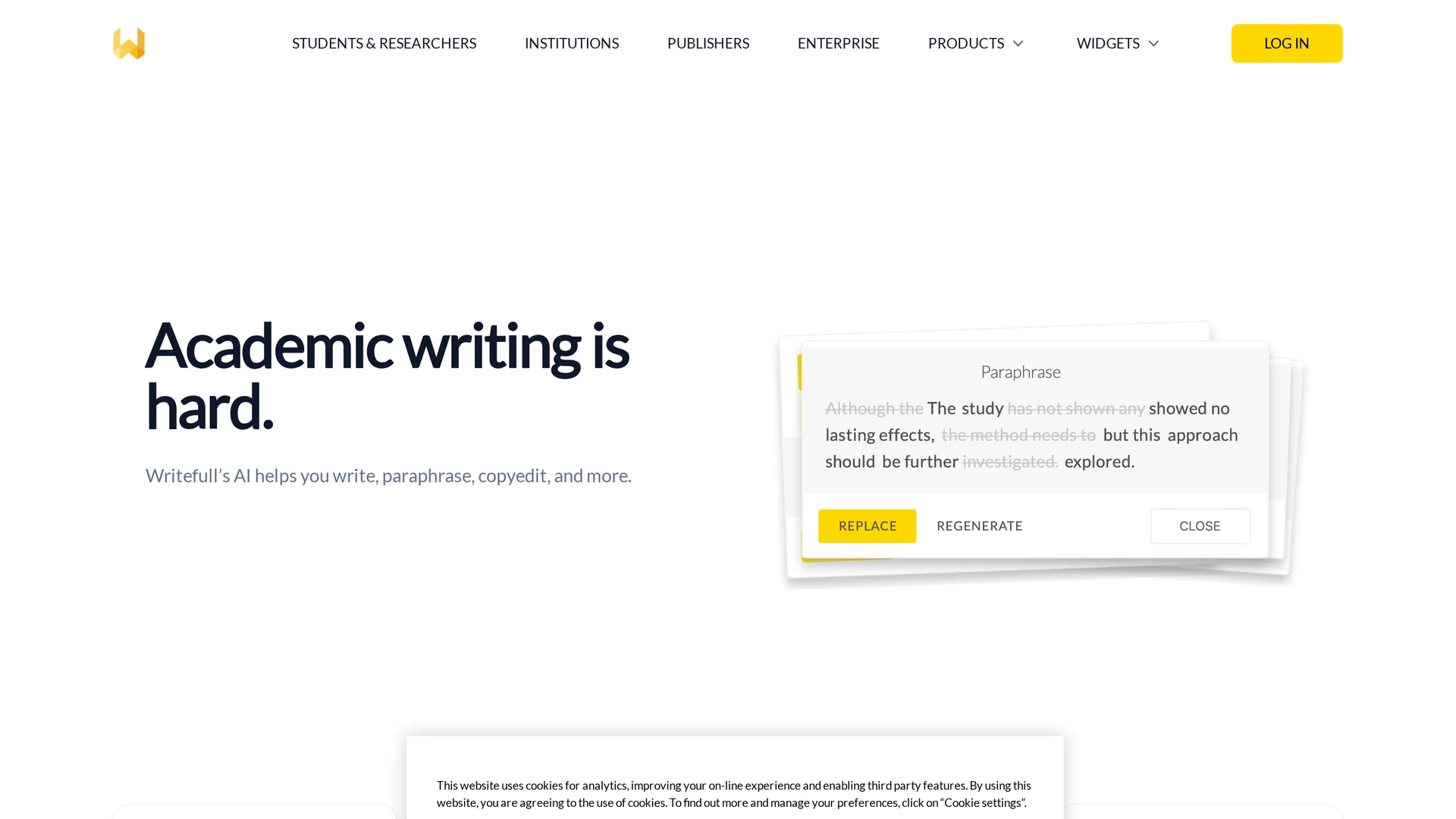 writefull homepage