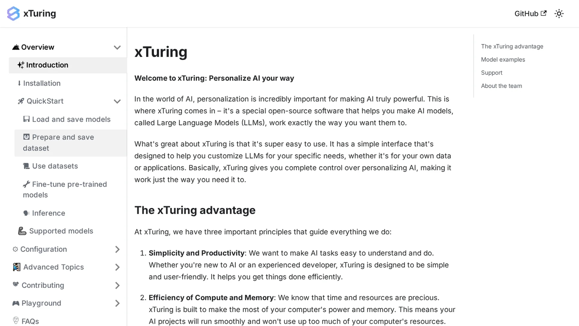 xturing homepage