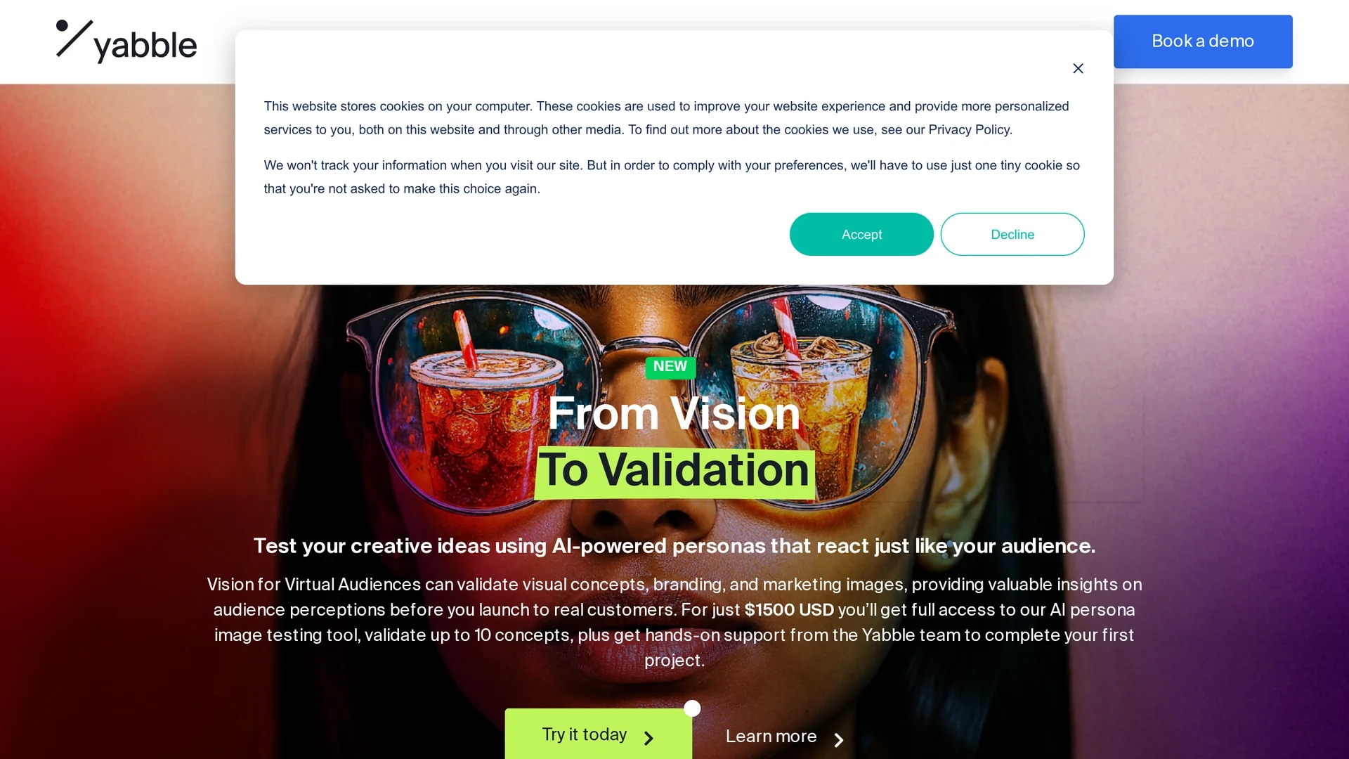 yabble homepage