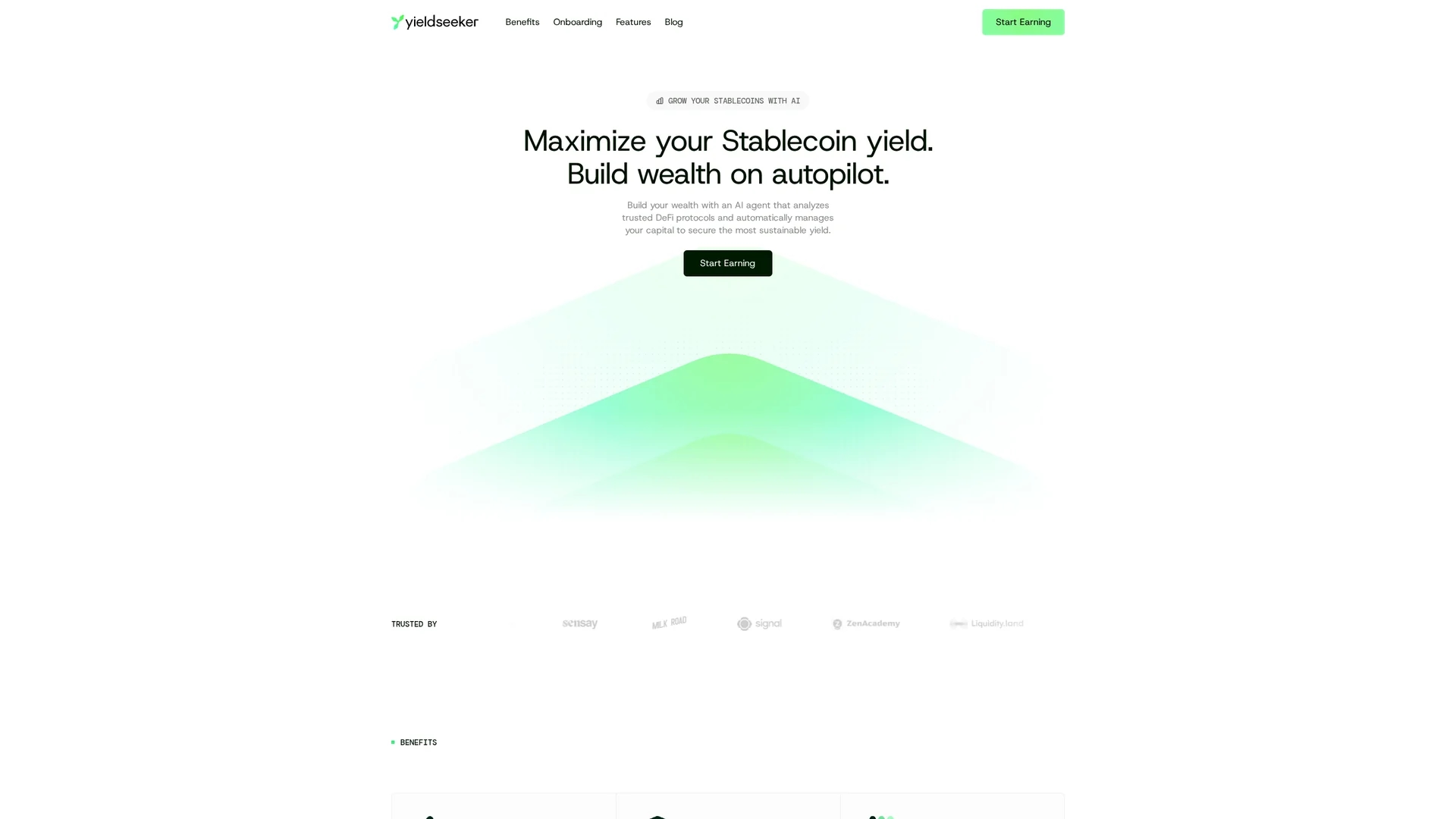 yield-seeker homepage