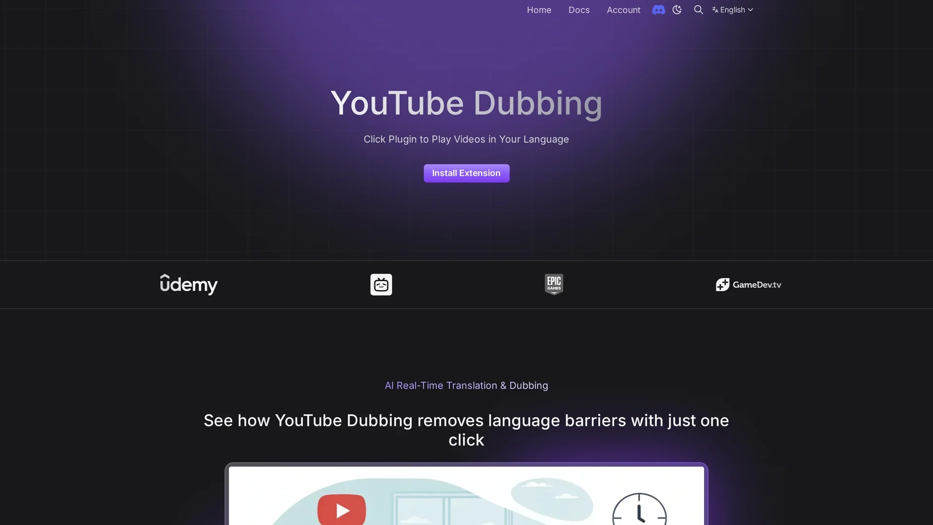 youtube-dubbing homepage