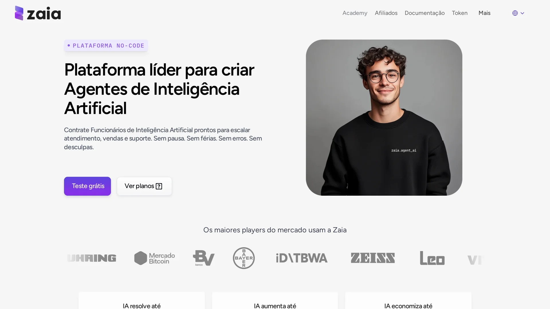 zaia-app homepage