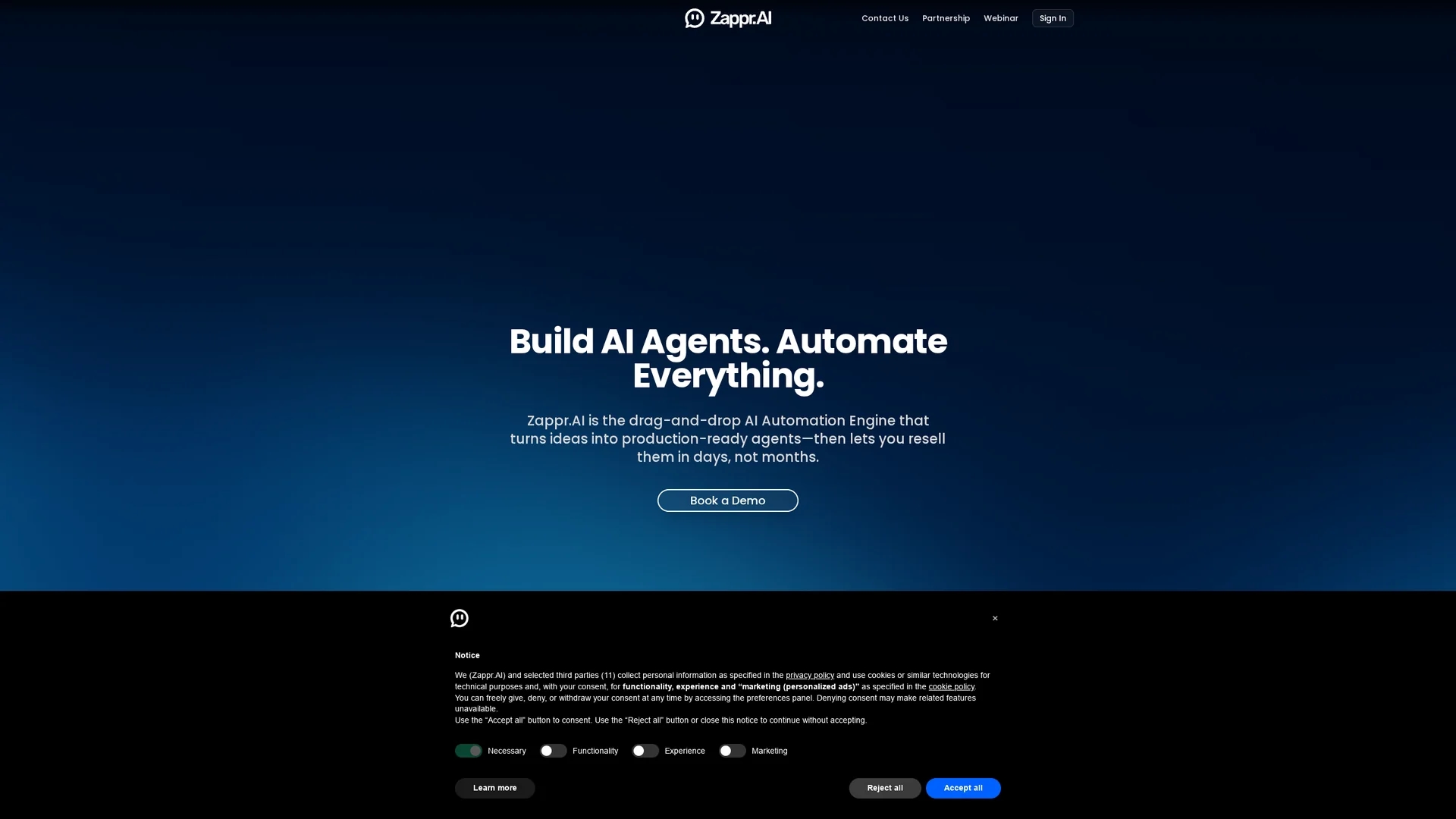 zappr-ai homepage