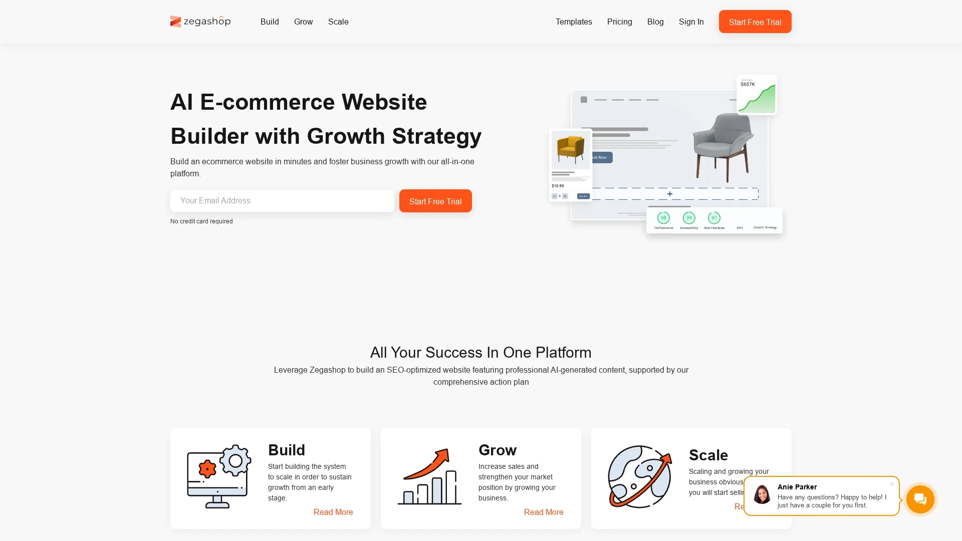 zegashop homepage
