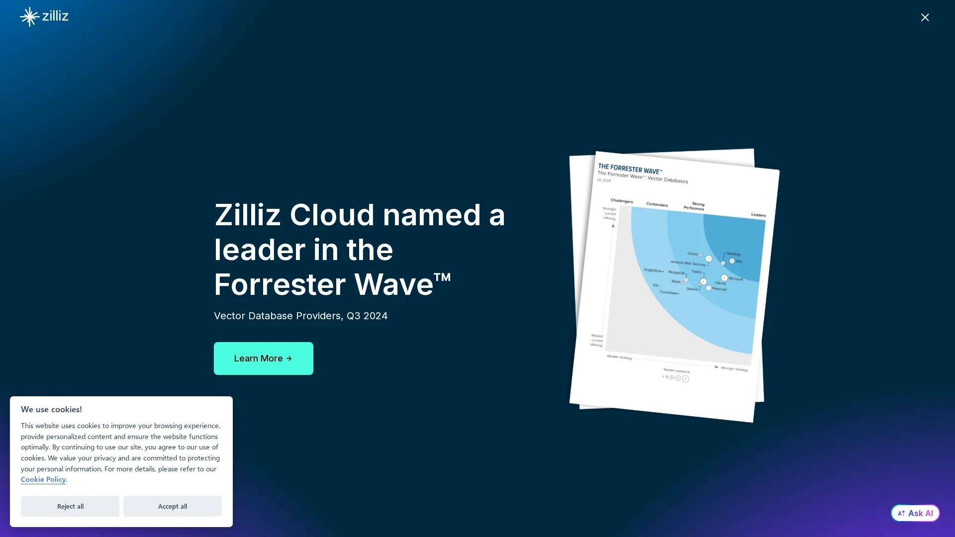 zilliz homepage