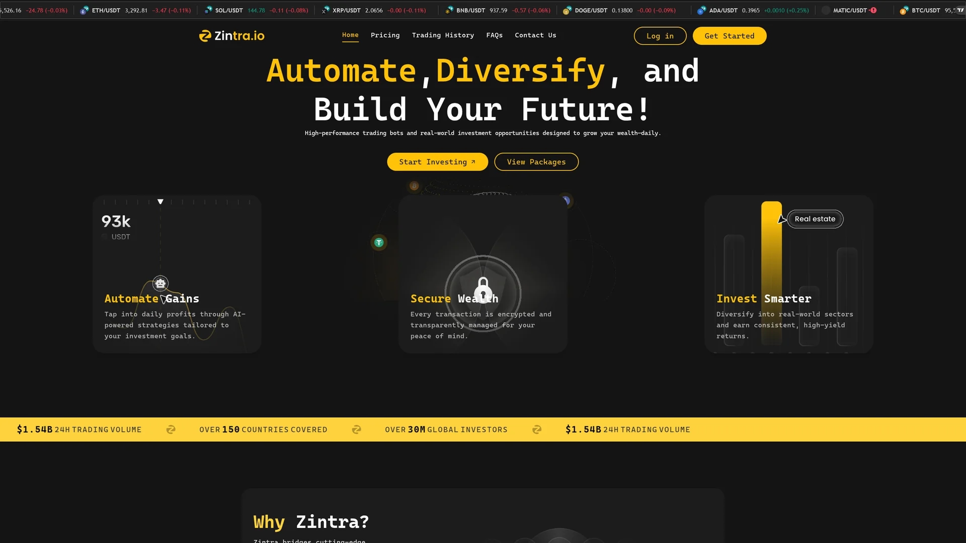 zintra homepage